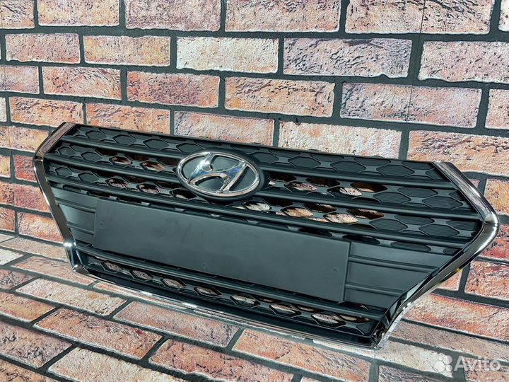 Решётка радиатора на Hyundai Solaris 2 2017-2020г