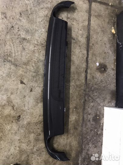 Юбка заднего бампера карбон audi а4 б7