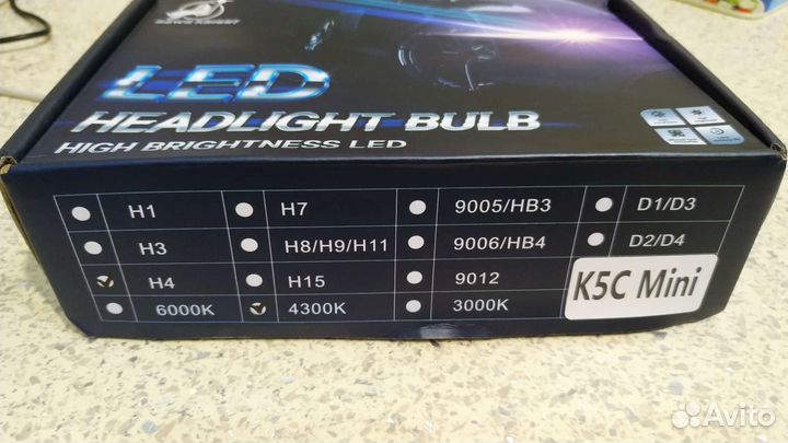 Светодиодные лампы h4 dawn knight k5c mini