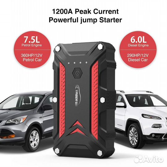 Пусковое зарядное устройство Jump Starter IP68