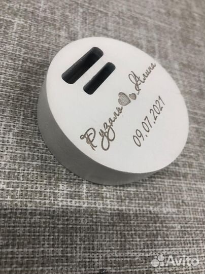 Свадебная казна с инициалами