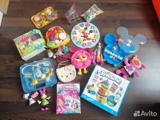 Игрушки пакетом для девочек и мальчиков
