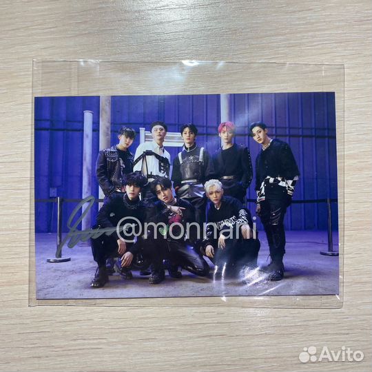 Сайн подпись Сынмин stray kids карточки