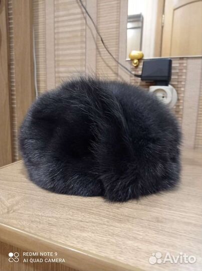 Берет женский норковый мягкий