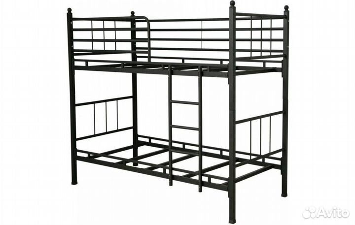 Кровать 2ярусная Скандик 42.20-01 Металл черный