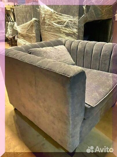 Кресло серое