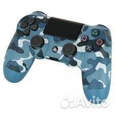 Игровой джойстик геймпад PS 4 camouflag blue