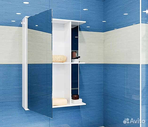 Зеркальный шкаф mixline 525513 Белый