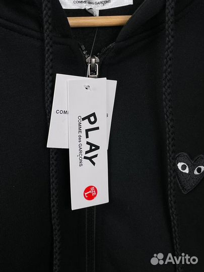 Зип худи CDG черная