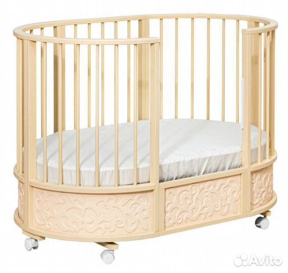 Детская кроватка с поперечным маятником