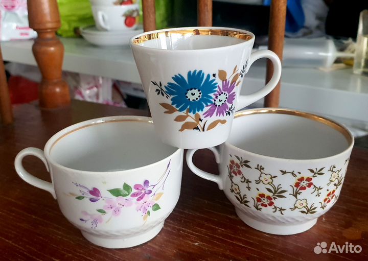 Чайные и кофейная чашки завод Пролетарий СССР