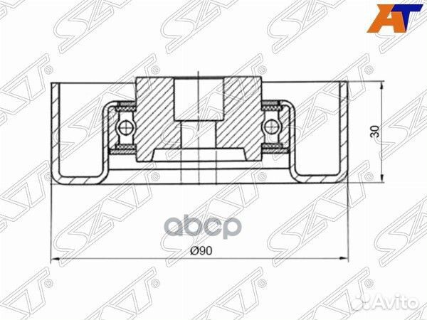 Ролик обводной stmd102451 Sat