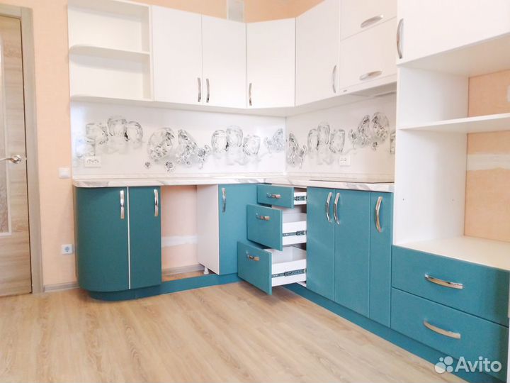 Кухонный гарнитур. Угловая кухня глянец ксп:31042