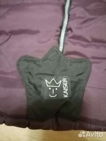 Зимний детский меховой конверт kaiser в коляску
