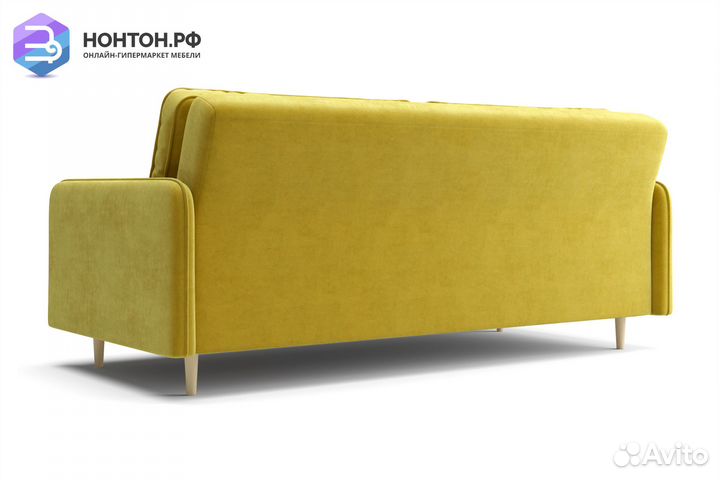 Диван книжка Эстет горчичный