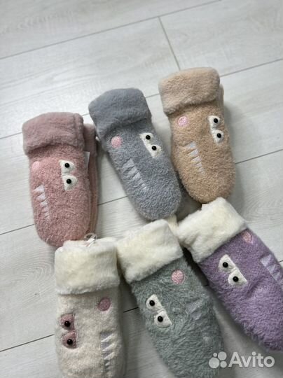 Детские зимние варежки