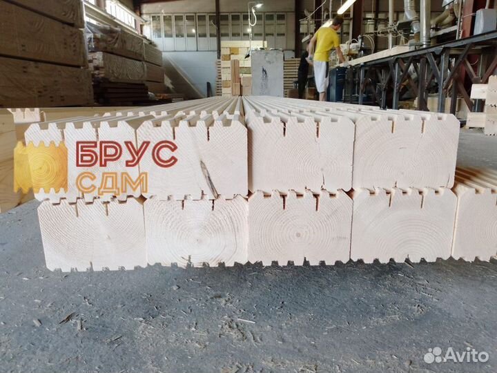 Профилированный брус с заводской зарезкой чаш
