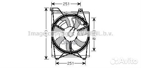Вентилятор охлаждения ka7516 Ava
