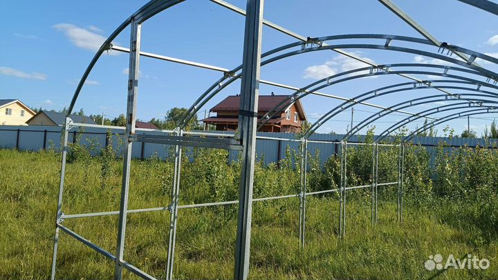 Теплица 3х6 оцинкованная усил. с двойными дугами