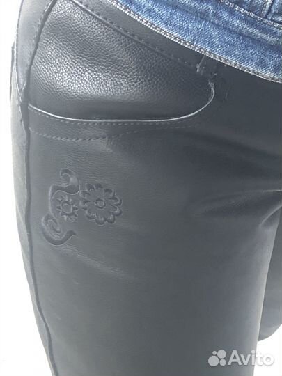 Мотоштаны женские кожаные новые