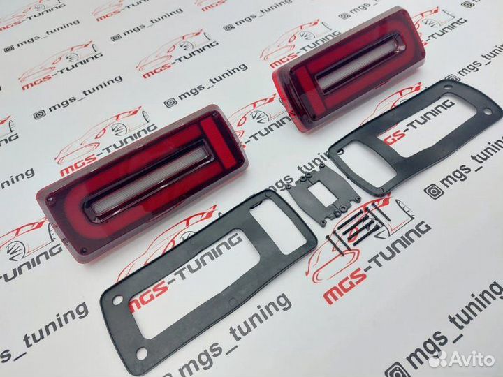 Фонари диодные, затемненные Mercedes G-class W463