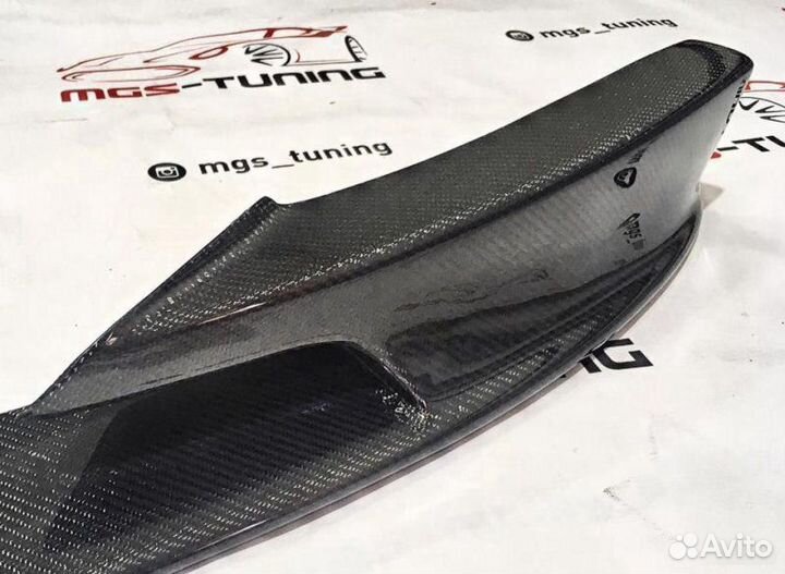 Губа (сплитер) переднего бампера карбон BMW 3 F30