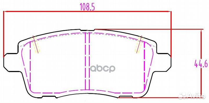 Колодки тормозные дисковые для автомобилей Chery