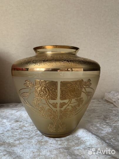 Ваза Чехия, Bohemia. Цветное стекло