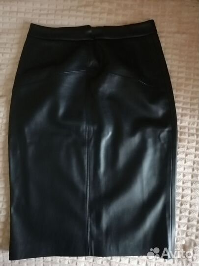 Юбка экокожа