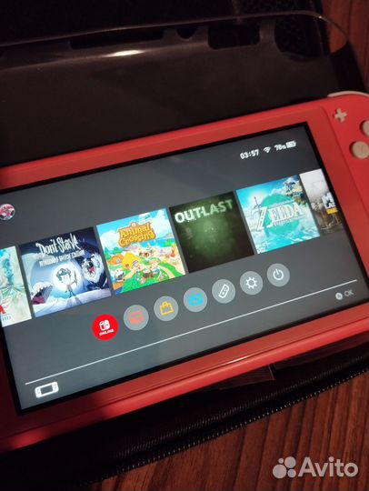 Nintendo switch lite с играми