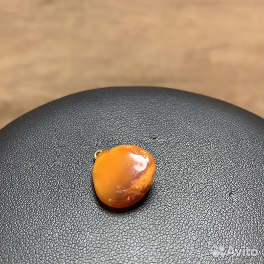 Винтажный Кулон Янтарь Ретро
