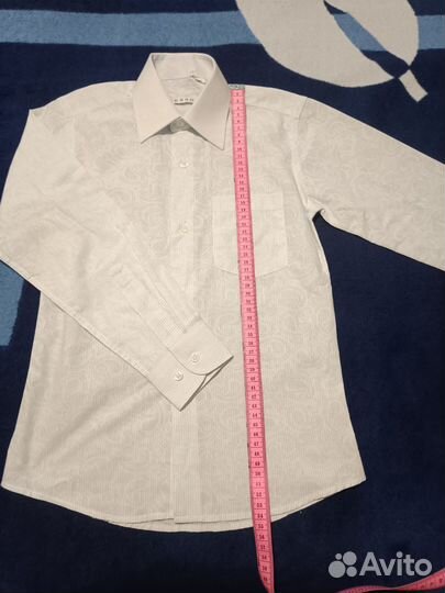 Фирменная школьная рубашка на мальчика 122 (новая)
