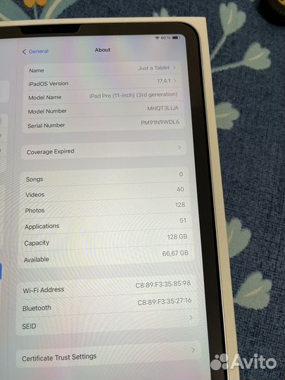 iPad pro 11 2021 128gb
