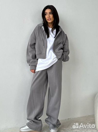 Качественный костюм на флисе oversize