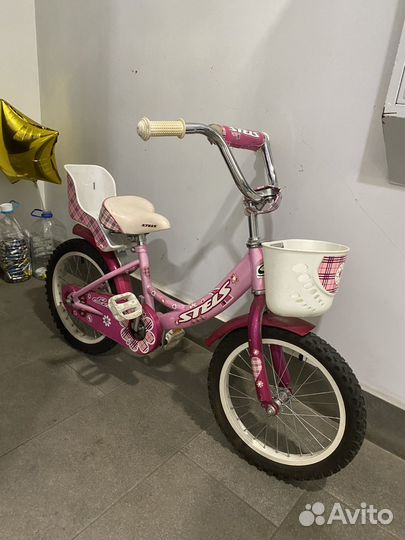 Розовый велосипед 16 дюймов