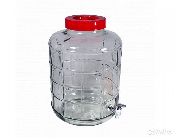 Банка Оптимум 25 л с краником, ручками, затвором