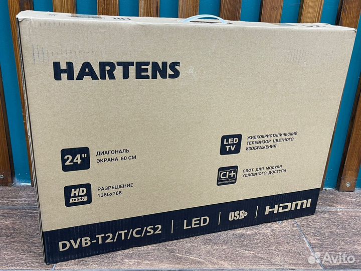 Телевизор Hartens HTV-24HDR06B Новый