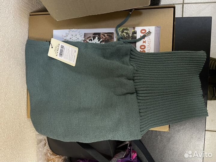 Капор женский зелёный