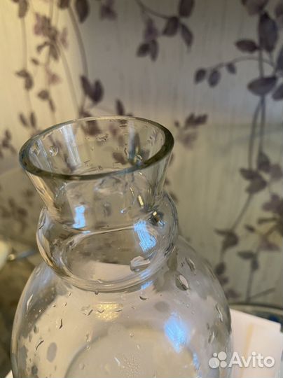 Графин СССР и стакан от свечи
