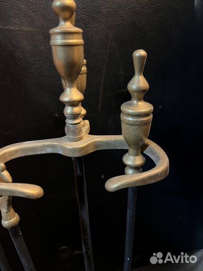 Набор для камина(бронь) /бронза-металл/Италия