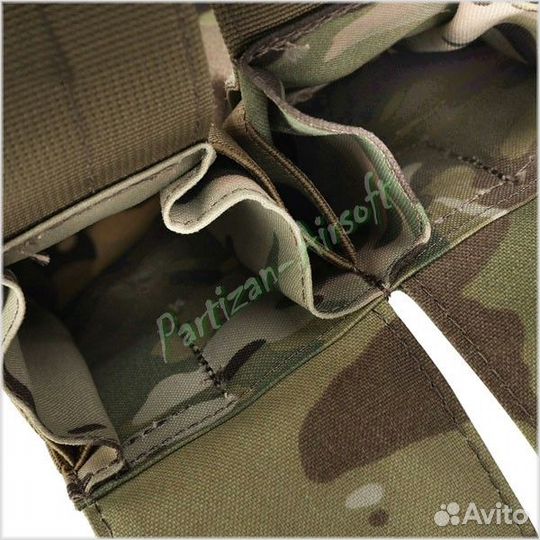 Emerson Тройной подсумок под магазины ак, Multicam