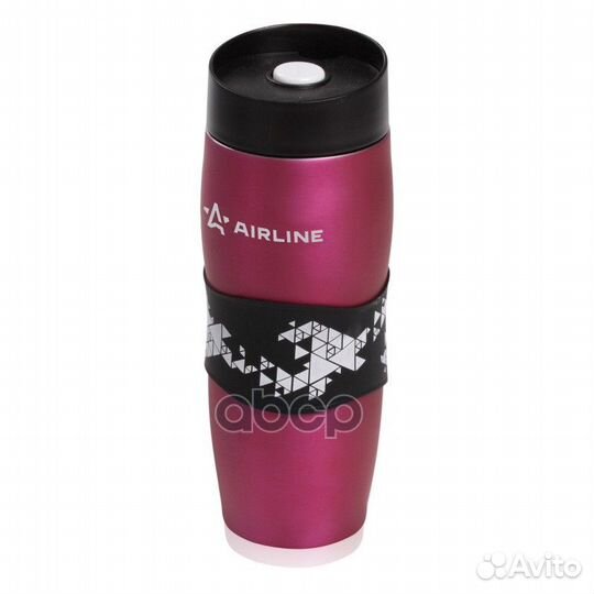 Термокружка с клапаном (380 мл) красная airline