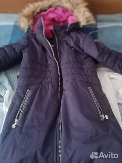 Пальто зимнее для девочки, 128