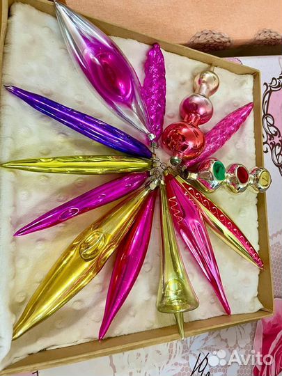 Елочные игрушки СССР и гдр сгсульки, льдинки