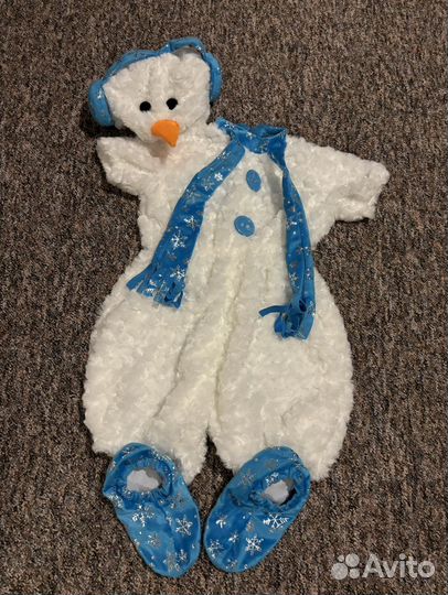 Новогодний костюм снеговика 104