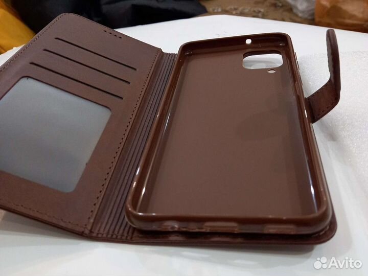 Чехол кожа для samsung а 12