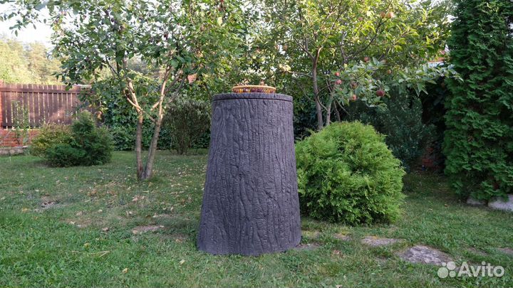 Емкость садовая декоративная текстура Пень