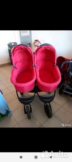 Коляска для двойни cozy duo 2в1