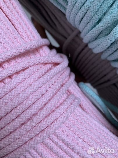 Хлопковый шнур с сердечником 5 мм