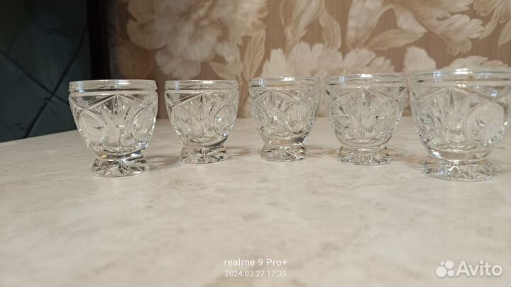 Рюмки, бокалы хрусталь